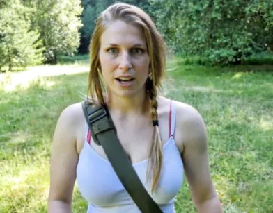 Соблазнил незнакомку на секс на природе